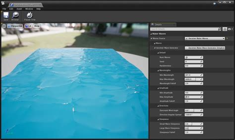 Simulating Waves Using The Water Waves Asset - Unreal Engine