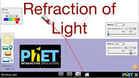 Simulation Answer Refraction Phet Key
