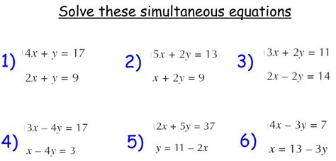 Simultaneous equations questions elimination.  Feb 3, 2025 · Have you ev...
