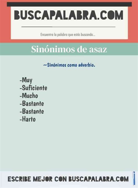 Sinónimo de Asaz - Sinónimos Online