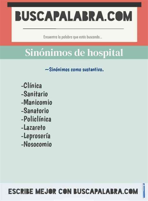 Sinónimo de hospital - Diccionario de sinónimos