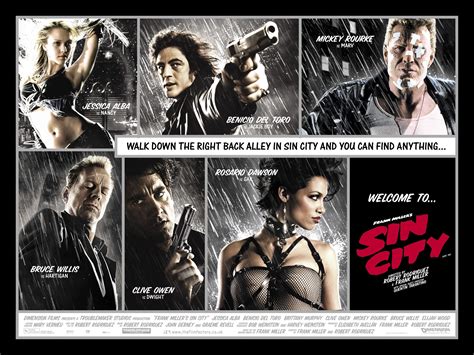 Sin City : Bruce Willis, Mickey Rourke, Jessica Alba, Clive Owen, …