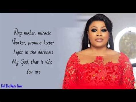 Sinach way maker lyrics. Tu frayes un chemin - Louange MCI / Way Maker Tu es là présent parmi nous Je t'adore, je t'adore Tu es là agissant parmi nous Je t'adore, je t'adore Tu es là... Wow! I like this song when i heard it i believe that god's the way maker he's able to make way for me also. Nothing impossible to him. 