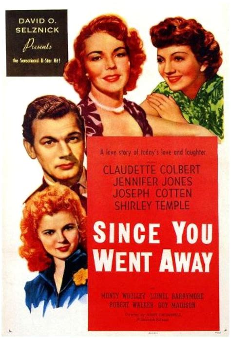 Since you went away imdb. Since You Went Away. 1944 Directed by John Cromwell. A love story of today’s love and laughter. While husband Tim is away during World War II, Anne Hilton copes with problems on the homefront. 