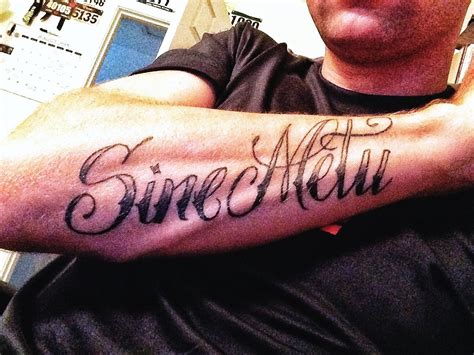 Sine metu. to live without regret. Last Update: 2023-01-19. Usage Frequency: 1. Quality: Reference: Anonymous. Add a translation. Contextual translation of "sine carpe diem sine metu" into English. Human translations with examples: english, español, spanish, Русский, life is good, seize the day. 