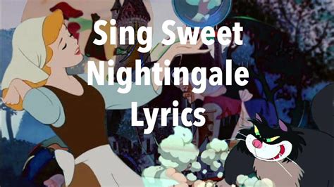 Sing, Sweet Nightingale Lyrics from Cinderella