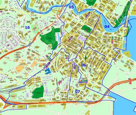 Singapore Street Map - Onraet Road Police Quarters