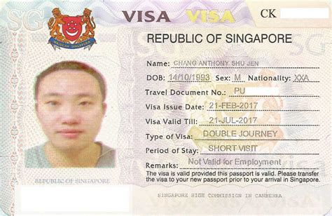 Singapore Visa Status