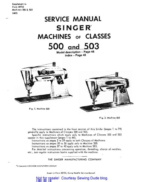 Singer sewing machine 500 repair manual. - La chimera e il buon compagno.
