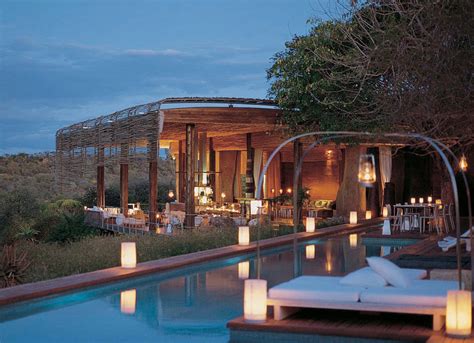 Singita. 6. Singita Grumeti Reserves offers an absolutely unique and exclusive safari destination bordering the Serengeti National Park in Tanzania. This 340 000 acre (140 000 hectare) private concession comprises three luxury lodges which are all very different, yet boast the same high levels of luxury and sophistication. 