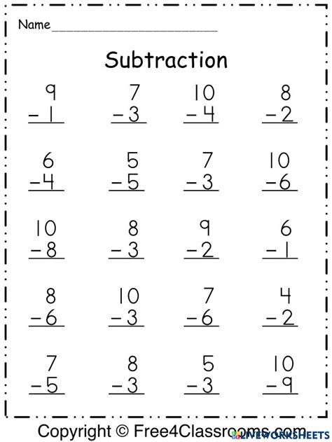 Single Digit Addition And Subtraction Worksheets Worksheet Hero