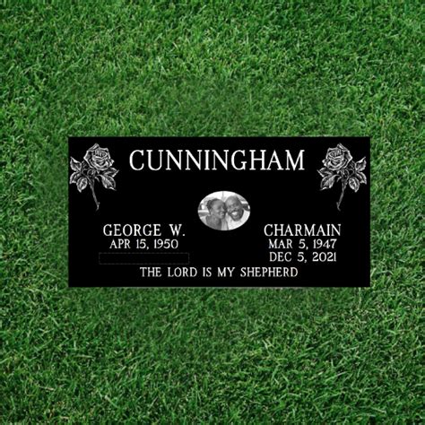 Single Grass Level Headstones Legacy Headstones