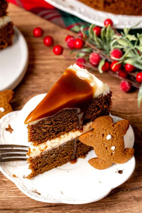 Single Layer Gingerbread Cake with Cream Cheese Frosting