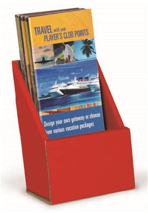 Single Pocket Brochure Holder for Tabletop, Fits 4 x 9 Pamphlets, Ships