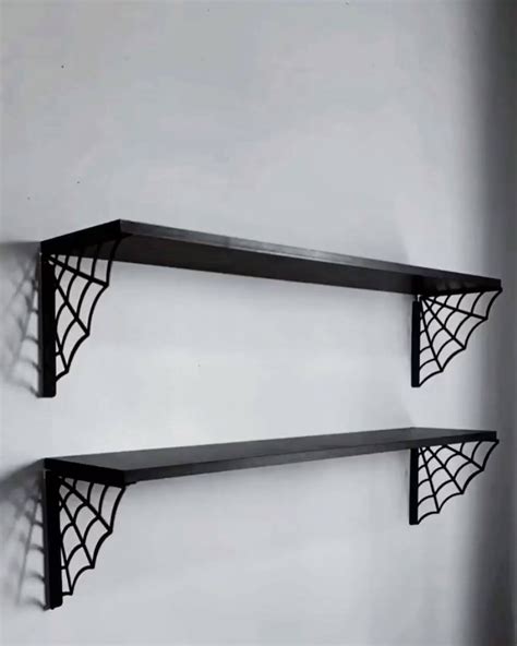 Single Polished Brass Spiders Web Design Wall Or Shelf Bracket