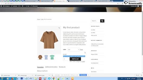Single Product Page Customizer Wordpress Plugin Version 1.0