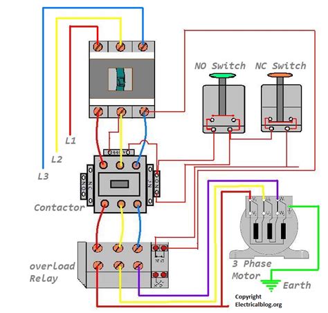 Single phase manual motor starter wiring diagram. - Postales de la asunción de antaño.