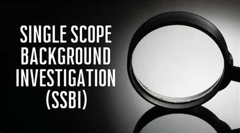 Single scope background investigation reddit.  I say go for it.  SSBI (Single ...
