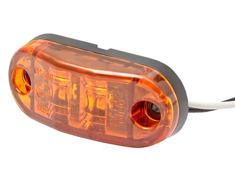 Single wire led trailer marker lights. Amber polycarbonate lensSurface mount...