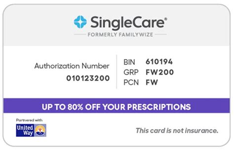 SingleCare Services LLC ('SingleCare') is the vendor of the prescription discount plan, including their website. website at www.singlecare.com. For additional information, including an up-to-date list of pharmacies, or assistance with any problems related to this prescription drug discount plan, please contact customer service toll free at 844 .... 
