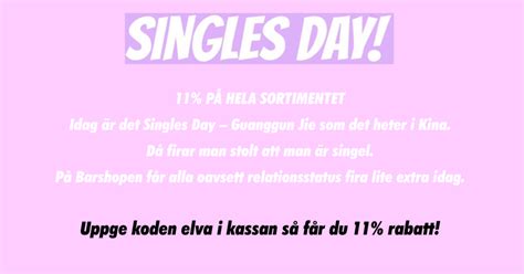 Singles Day – startskottet på