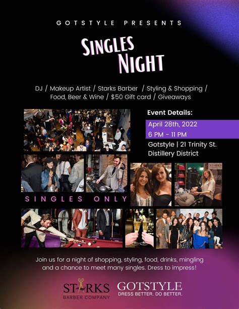 Singles night. There are a number of Facebook groups that have names similar to our Facebook page.Single in The Villages, Inc. (SITV) has received a number of complaints about SITV members being contacts by non-members. The Personal Identifiable Information on the SITV website is security, and only members have access to the … 