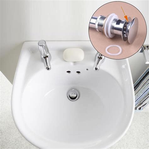 Sink Waste Basin Plug Ring Seal Ring Bathroom Pop-Up Spare …