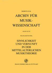 Sinnlichkeit und vernunft in der mittelalterlichen musiktheorie. - Cuentos, confidencias, confessiones [por] rodolfo v. tálice..