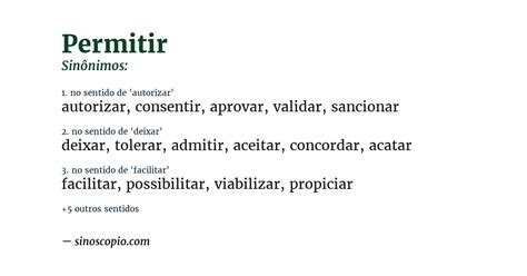 Sinonimo de permitir identificar.  1 En el sentido de Capacitar Capacitar ...
