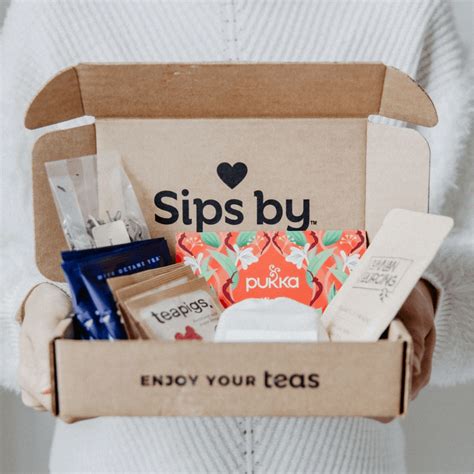 Sips by. Based in Austin, Texas, Sips By is a subscription-based company that makes discovering tea fun, personalized, and affordable. Subscribers receive a box each month with four teas to try based on their personal preferences from more than 150 global brands, along with tea filters, brewing tips, and exclusive offers. Use our Sips By discount codes ... 