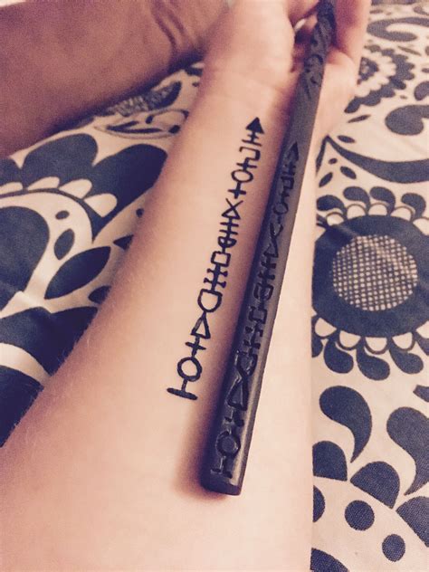 Sirius Black wand tattoo selfmade Wand tattoo, Harry potter tattoos