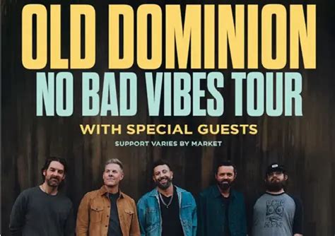 Old Dominion: No Bad Vibes Tour presale passwords are used during this Sirius XM presale, so that if you have a correct and working presale password you can access a special official reserved block of sirius xm tickets before the general public.These tickets are being held back for sale during this presale so take advantage while you can!. 