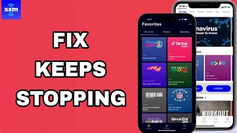 Siriusxm app keeps stopping android. .  ...