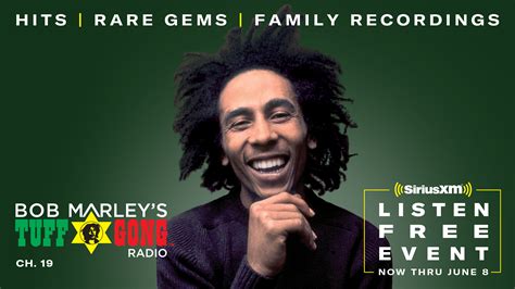 Sep 18, 2023 · Feel the beat of vibrant African hits and trending sounds as Bob Marley’s Tuff Beats takes you on a rhythm-filled journey featuring Rema, Burna Boy, Ayra Starr, and the artists reshaping the sound of Africa. Hear Bob Marley’s Tuff Beats anytime on the SiriusXM App. Plus, September 21–28, the channel pops up on SiriusXM 105 in vehicles! . 