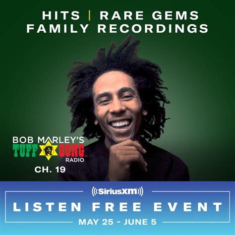 “I Shot the Sheriff” – Bob Marley and the Wailers “Psycho Killer” – Talking Heads. and many more! More Halloween Music. Looking for SCREAM Radio, SiriusXM’s channel of endless hours of music and entertainment for the whole family? It returns to satellite and the SXM App starting October 14. Learn more.. Siriusxm bob marley channel playlist