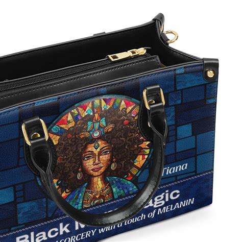 Sistabag. Introducing Sistabag's Leather Handbag - where style meets empowerment. Our handbags celebrate the spirit of Black women with diverse design themes and inspirational quotes. Carry your pride, embrace your beauty, and make a powerful statement with Sistabag. Product Details: Available in three sizes: Medium, Large and X-Large. 
