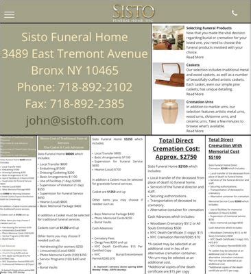 Sisto funeral home inc reviews. .  ...