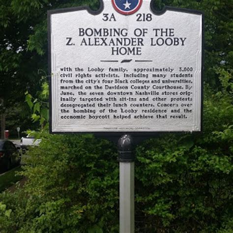 Site of the Looby House Bombing – Nashville, Tennessee