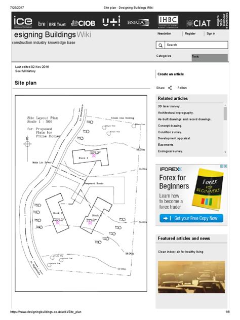 Site plan Designing Buildings