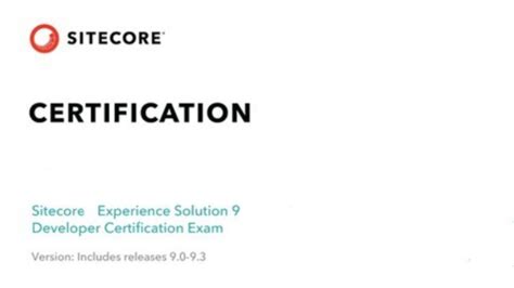 Sitecore-Experience-Solution-9-Developer Prüfungsinformationen