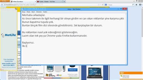 Sitelerdeki Reklamları Kaldırmak Programsız ve Çok Basit.