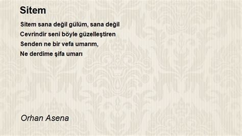 Sitem şiirleri. 