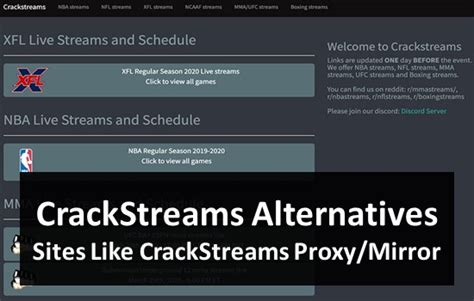 Crackstreams is one of the most popular stream alternatives out there. Instead of paying for a service, many fans turn to it. If it's not as reliable as it once was, there are still plenty of .... 