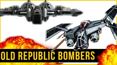 Sith Empire and Old Republic Bombers Star Wars Ships