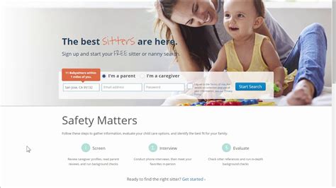 Sittercity babysitting. On Sittercity, babysitters can browse jobs based on their zip code. They can craft their online resume by creating a detailed profile. They can apply to jobs, message with interested parents, and schedule interviews. Many babysitters will also negotiate a contract with families to make sure the details of the job are clear on both sides. 