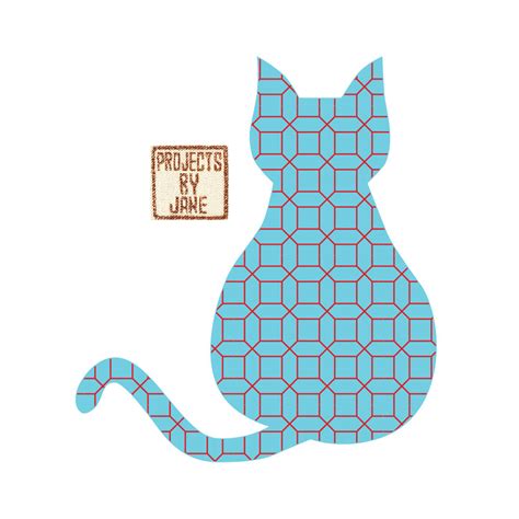Sitting Cat Applique Template Pdf Applique Pattern on Luulla