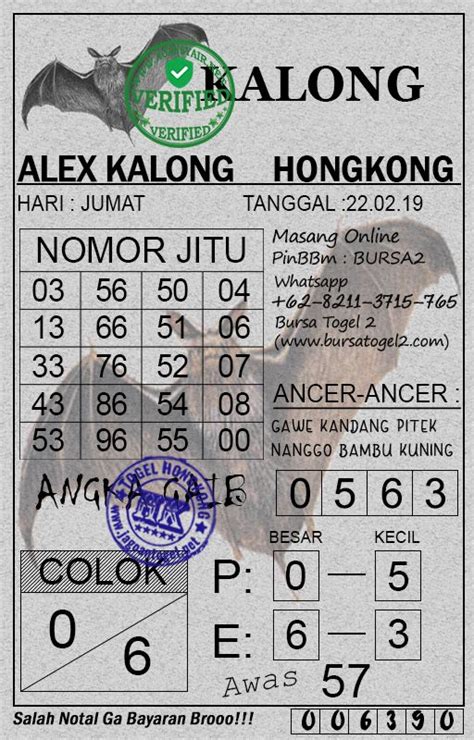 Situs judi togel onlin terpercaya 2019. Hongkong totobet angka yang.