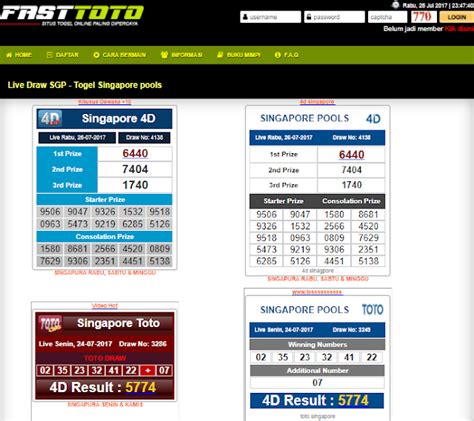 Situs resmi live draw sgp. Angka main ekor togel.