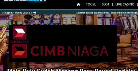 Situs slot bank cimb niaga. Hk selasa.