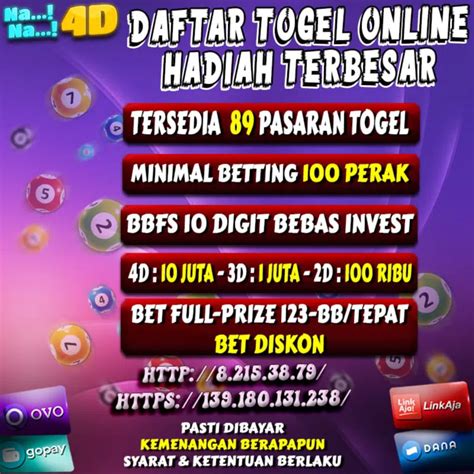 Situs togel 4d 10 juta. Togel hadiah new member terbesar. Www configinter net tembak.